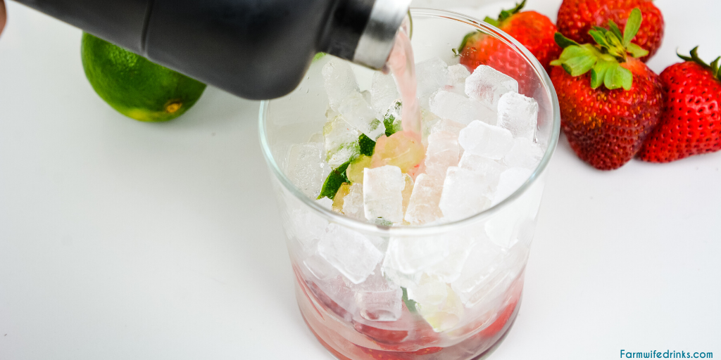 Strawberry Lime Vodka Spritzer is a refreshing cocktail recipe made with fresh fruit, vodka, and soda water for a low-carb cocktail.