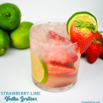 Strawberry Lime Vodka Spritzer is a light and refreshing cocktail recipe with low-sugar content and perfect for someone looking for alcohol options on a low-carb or keto diet.