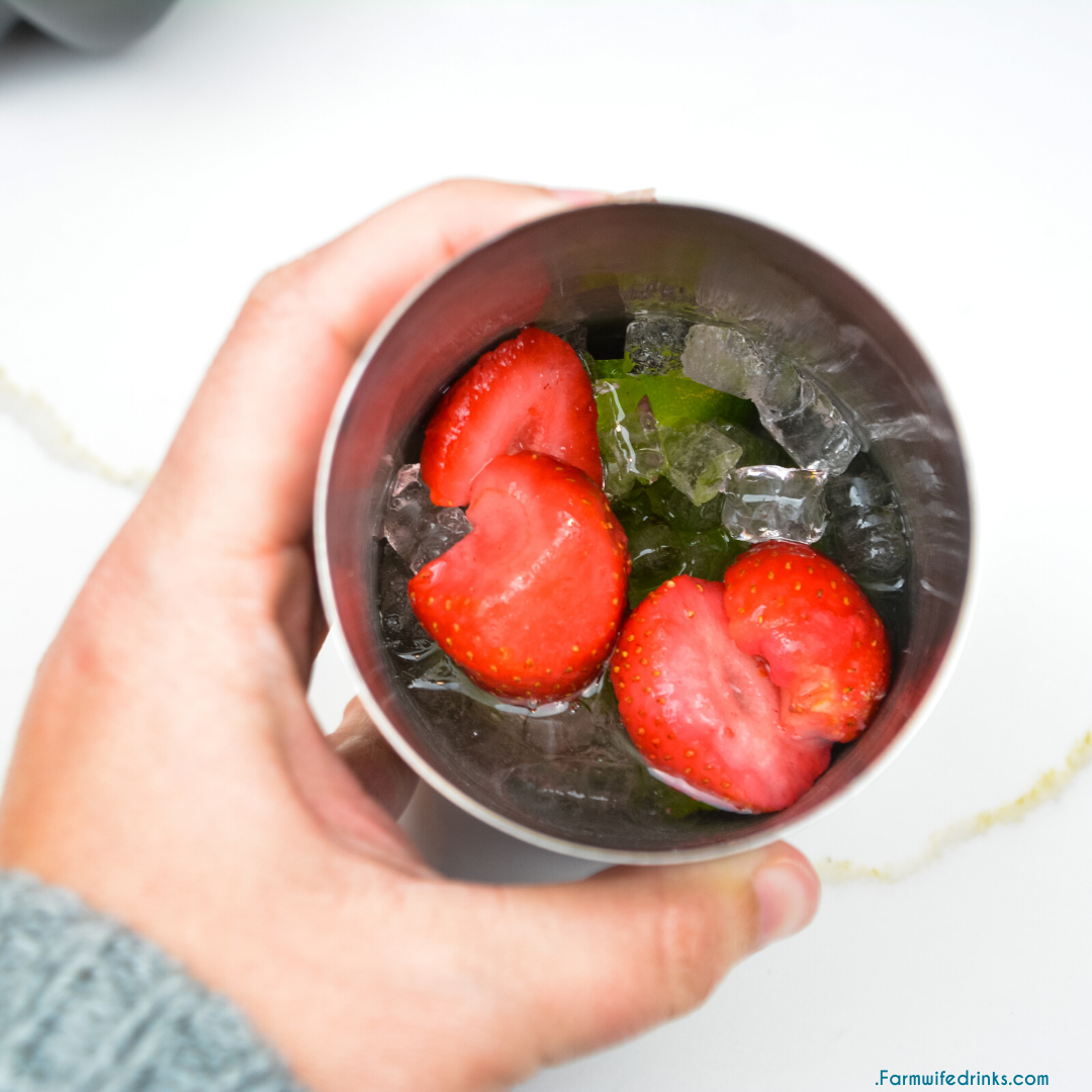 Strawberry Lime Vodka Spritzer is a refreshing cocktail recipe made with fresh fruit, vodka, and soda water for a low-carb cocktail.