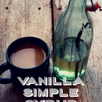 Making a vanilla simple syrup can make your coffee at home coffee shop flavor worthy without the cost. Simple syrup is easy to make and keeps in the fridge for two weeks.