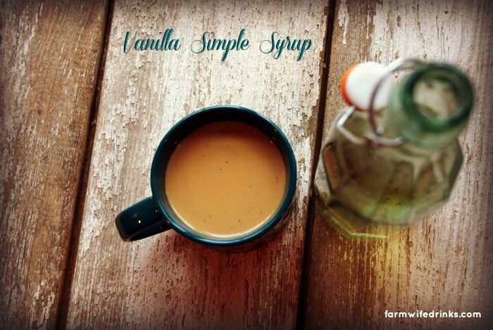 Making a vanilla simple syrup can make your coffee at home coffee shop flavor worthy without the cost. Simple syrup is easy to make and keeps in the fridge for two weeks.