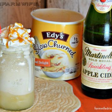 A great fall treat in these apple cider floats. This is a great ice cream dessert recipe or after school snack and just a three ingredient recipe.
