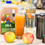 Caramel Apple Cider Cocktail is the perfect fall cocktail that lets you enjoy fresh apple cider with caramel vodka making this caramel vodka apple cider my new favorite cocktail of fall.