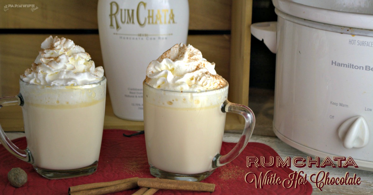 Crock Pot RumChata White Hot Chocolate recipe is one of the most decadent drink recipes I have ever experienced. It was rich and luscious to drink. Great for warming up on chilly winter nights.