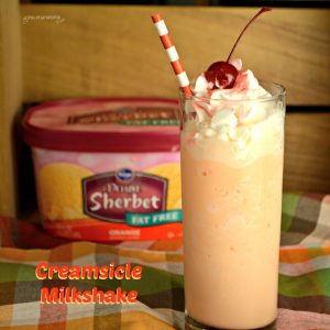 Orange creamsicle milkshakes are a refreshing and flavorful treat that reminds me of the orange push-ups we would eat all summer long as kids.