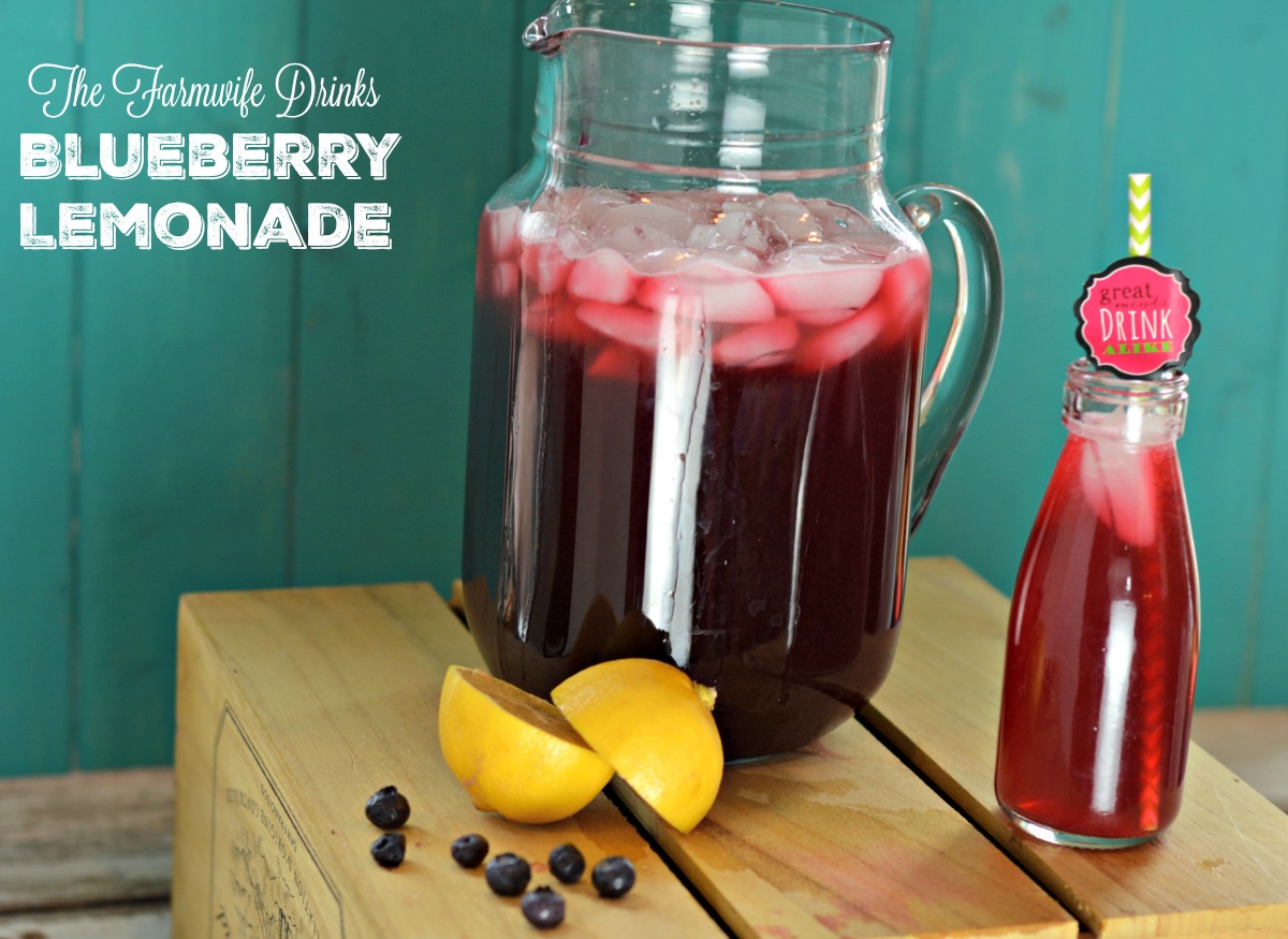 With the help of a blueberry simple syrup, this Farmwife's Blueberry lemonade recipe is the perfect combination of flavors on a hot summer day.