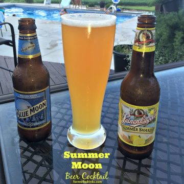 The summer moon beer recipe combines two great citrus beers for the perfect summer beer cocktail.