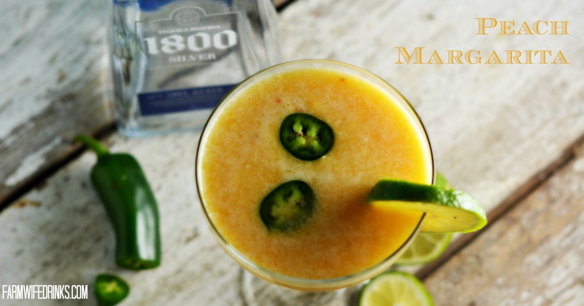 Frozen peach margaritas are the perfect drink for a hot summer day or a girl's night in.