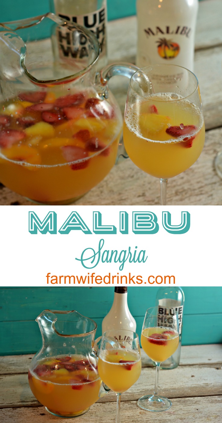 Malibu Sangria - The Farmwife Drinks