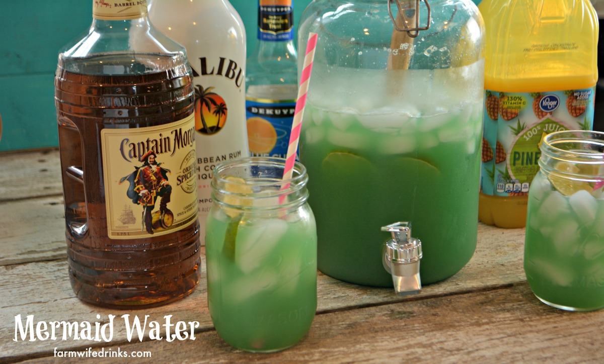 Mermaid water is the perfect rum punch.
