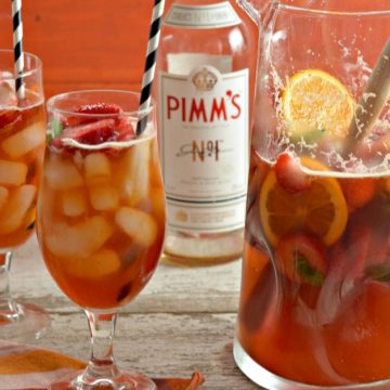 Pimm's cup is one of the most refreshing cocktails for summer. Pimm's, a liqueur from England that is an herb infused gin that when mixed with lemonade, magic happens.