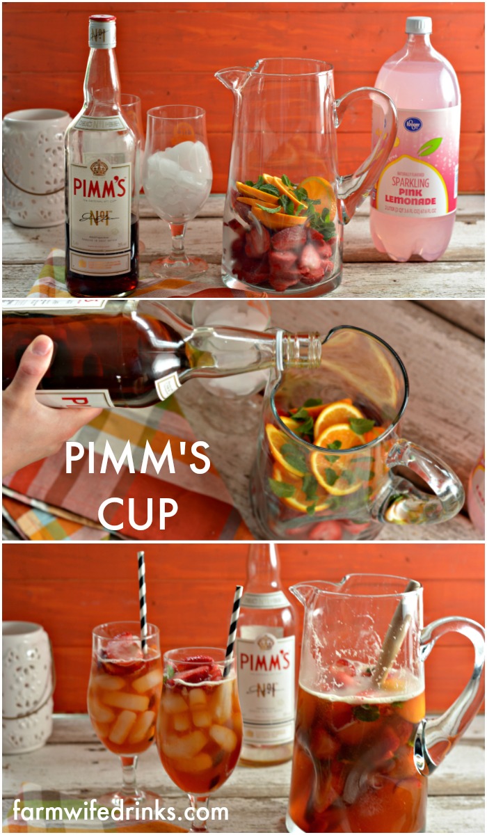 Pimm's cup is one of the most refreshing cocktails for summer. Pimm's, a liqueur from England that is an herb infused gin that when mixed with lemonade, magic happens.