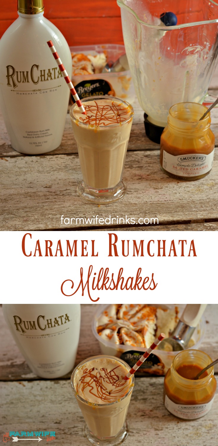 This Caramel Rumchata Milkshake mixes rumchata with caramel gelato or ice cream to create one of the best adult milkshake recipes.