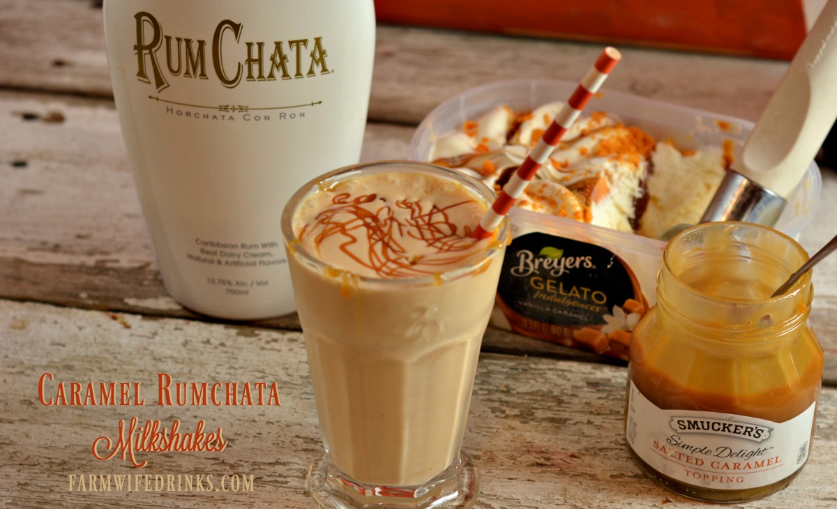 This Caramel Rumchata Milkshake mixed with rumchata and caramel gelato or ice cream creates one of the best adult milkshake recipes.