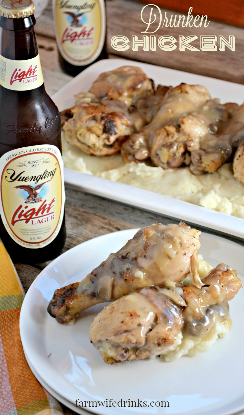 Drunken Chicken is a beer marinaded, crispy chicken recipe that everyone will love.