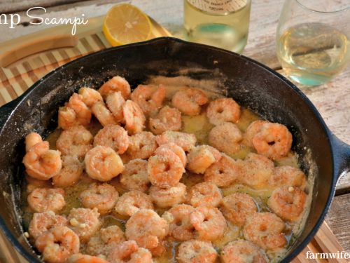 Shrimp Scampi With White Wine Butter Sauce The Farmwife Drinks
