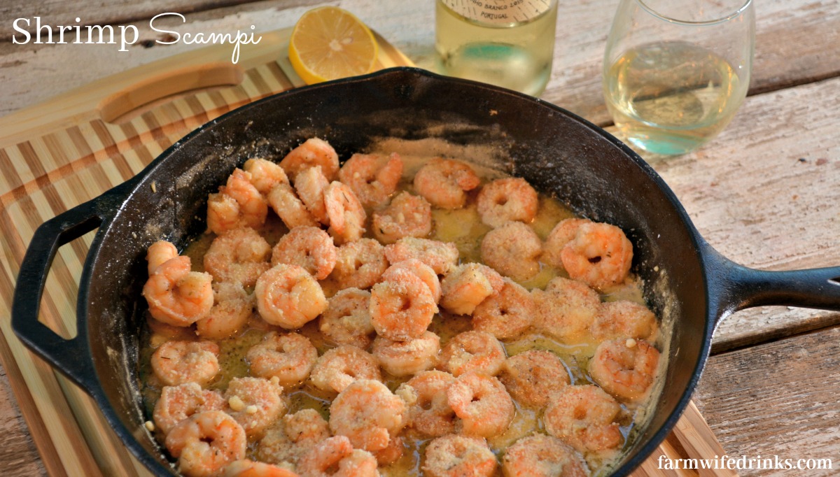 Shrimp Scampi with a white wine butter sauce is a 20 minute meal served with some pasta is sure to be a hit.