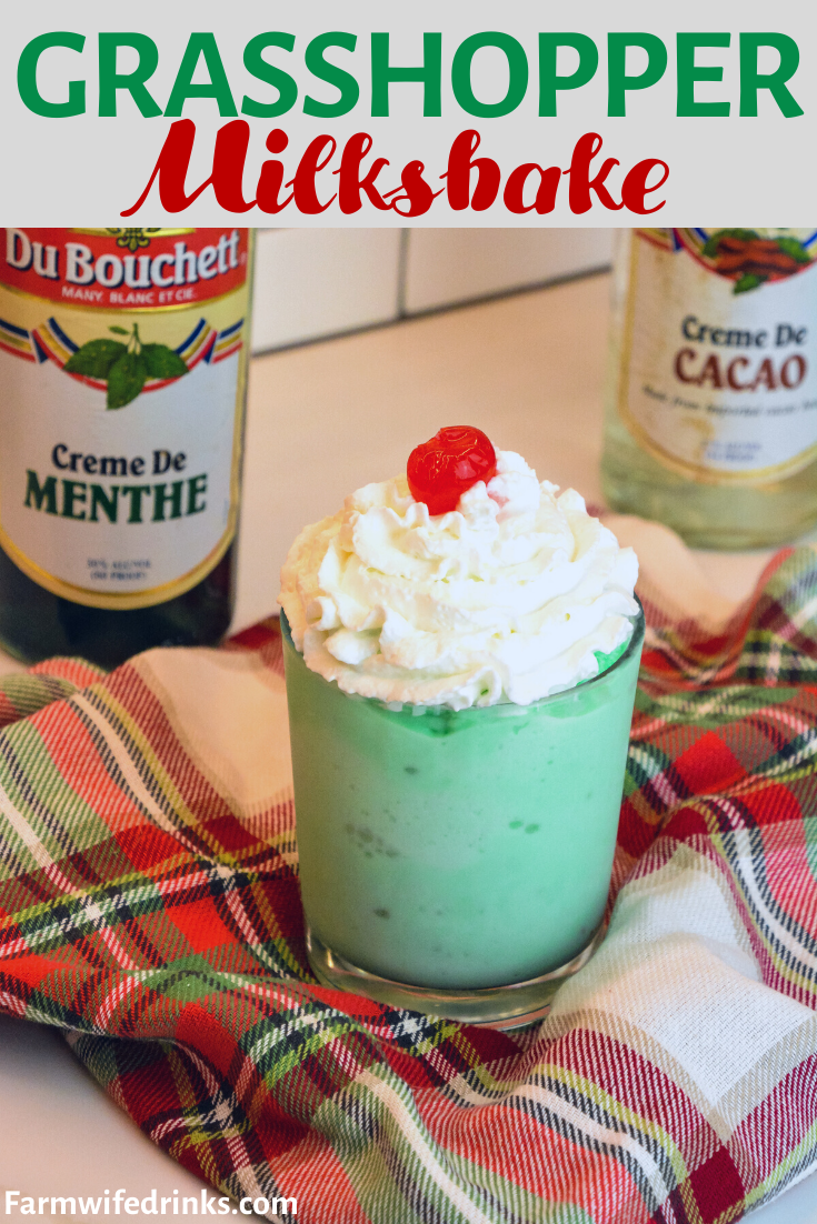 Grasshoppers drink is a boozy milkshake that mixes ice cream, creme de menthe, and creme de cacao together for a perfect mint chocolate drink or dessert.