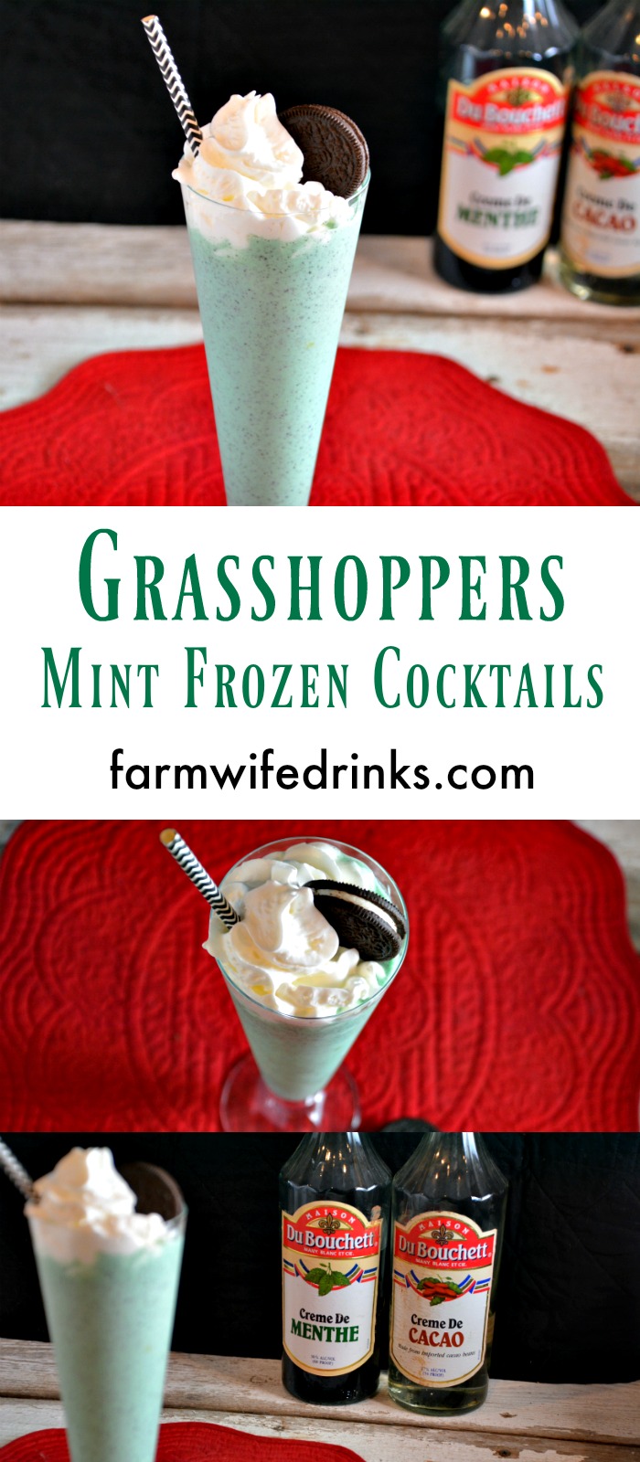 Grasshoppers Frozen Mint Chocolate Cocktail Drinks