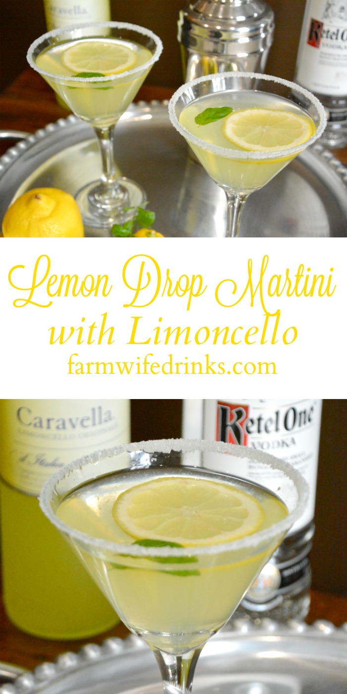 Lemon Drop Martini with Limoncello - The Farmwife Drinks Lemon Drop Martini with Limoncello - The Farmwife Drinks