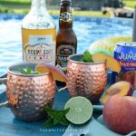 The peach and ginger flavor combinations make this Peach Moscow Mule recipe one of my favorite summer cocktails.