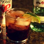 Bacardi Rum and diet coke is great low-carb cocktail that won't break your diet.
