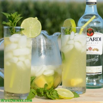 The sweet pineapple juice is a great combination with a traditional mojito to make some might tasty pineapple mojitos.