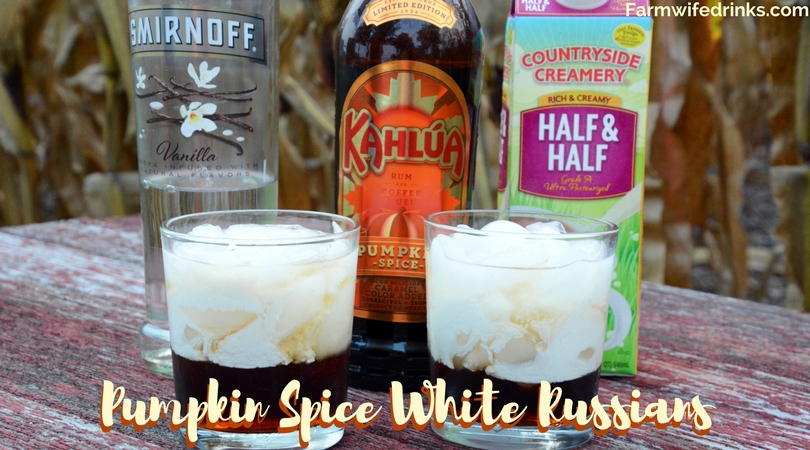 Like all the pumpkin spice latte lovers, I have my boozy version of this fall favorite with this pumpkin spice White Russian.