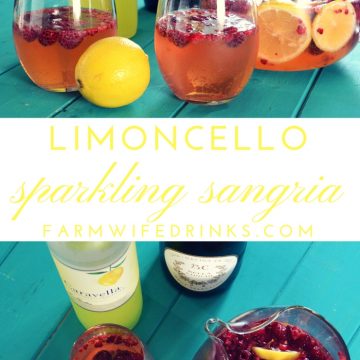 The refreshing flavor combinations of the lemon and raspberries in this limoncello sparkling sangria makes this the perfect cocktail for any occasion.