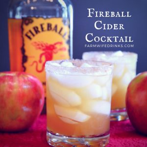 Just like apples and cinnamon are flavor partners so are Frieball Whiskey and Apple cider in this Fireball Cider Cocktail.