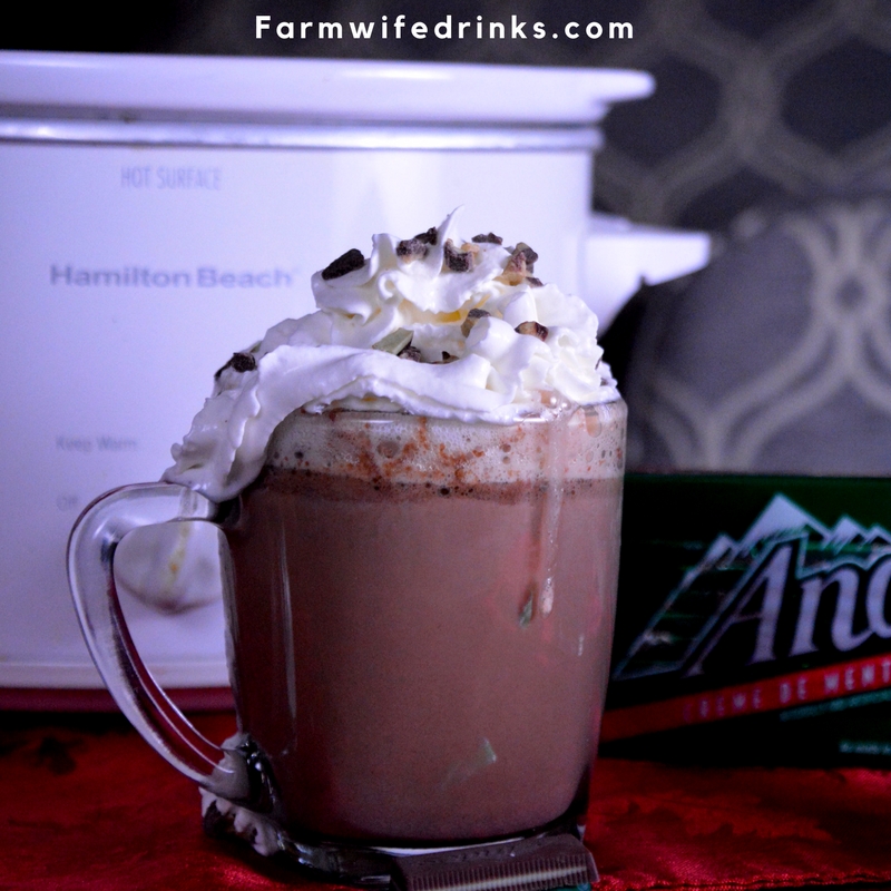 Crock Pot White Hot Chocolate - RumChata White Hot Chocolate - The Farmwife  Drinks