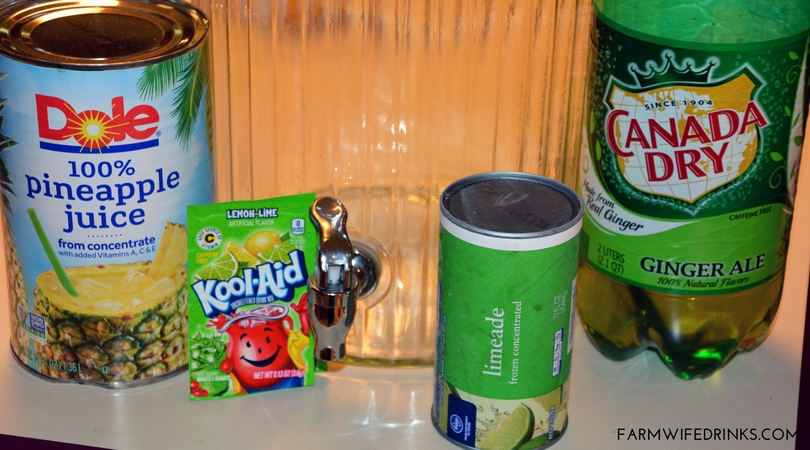 This bright green Grinch punch was a great combination of flavors. A little red sugar on the rim of the glass and this festive Christmas punch was loved by kids and adults alike.