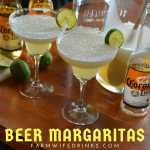 The three simple ingredients come together in these beer margaritas for a refreshing blend of beer and tequila with the perfect tang from the limeade concentrate.