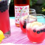 Rosé lovers will lose their minds over this rose lemonade sangria. Pretty as a picture with blueberries and lemons in the pink wine spritzer.