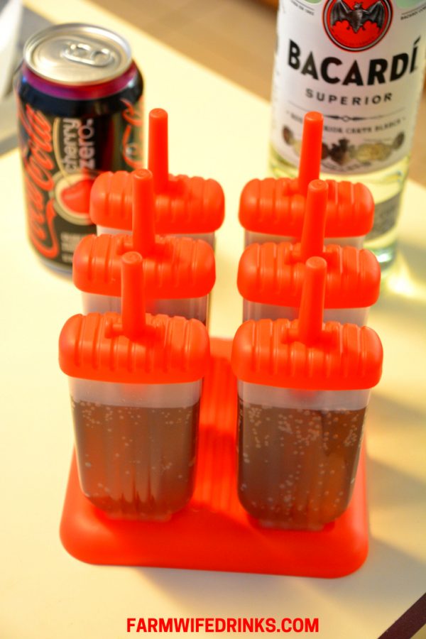 I filled my molds a little better than ¾ full. I did not want the