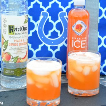 It is a low-carb sparkling peach cocktail with Ketel One Peach and Orange Blossom vodka combined in peach nectarine Sparkling Ice. 