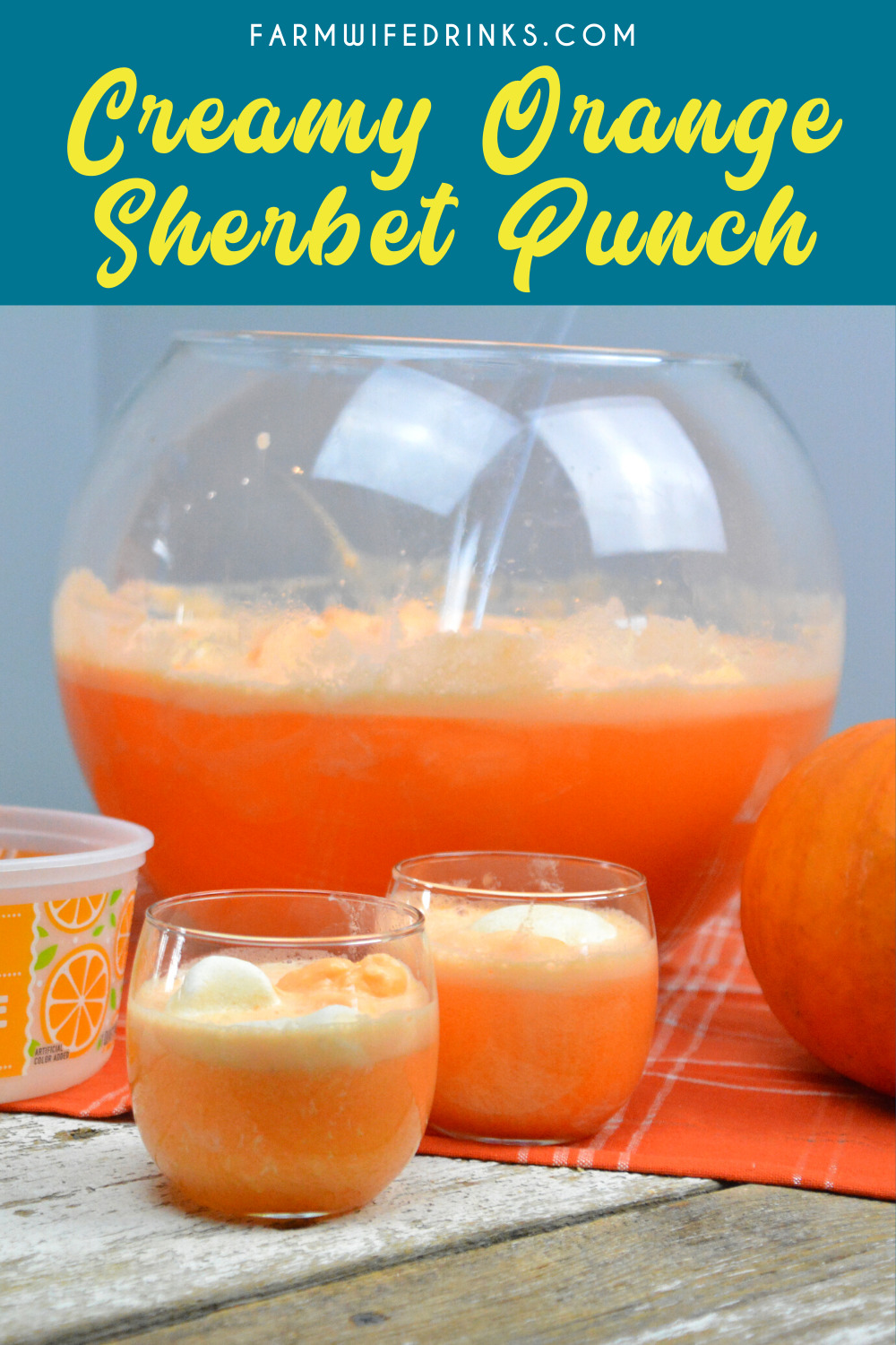 Creamy Sherbet Orange punch can be the sweet combination of sherbet, vanilla ice cream with orange Hawaiian Punch and a bit of Sprite to give it a little fizz.