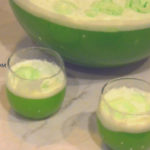 Green sherbet punch is a lime flavored green punch combining lemon-lime Kool-Aid, pineapple juice and sprite with lime sherbet for a fun and flavorful drink. #Sherbet #Greendrinks #GreenPunch #Mocktails