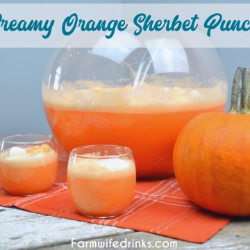 Creamy Sherbet Orange punch can be the sweet combination of sherbet, vanilla ice cream with orange Hawaiian Punch and a bit of Sprite to give it a little fizz.