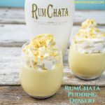 Rumchat Pudding Cup Dessert is the spiked version of sand pudding by just substituting some of the milk in the pudding for Rumchata. #Rumchata #Dessert #SandDessert #Spiked #PuddingShots