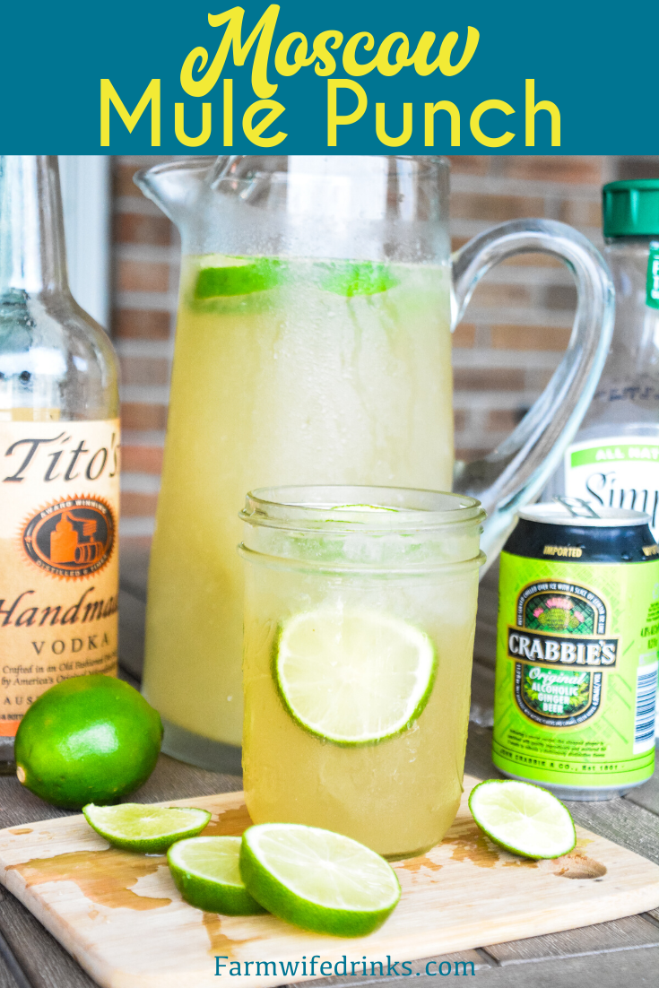 Moscow Mule Punch - The Farmwife Drinks