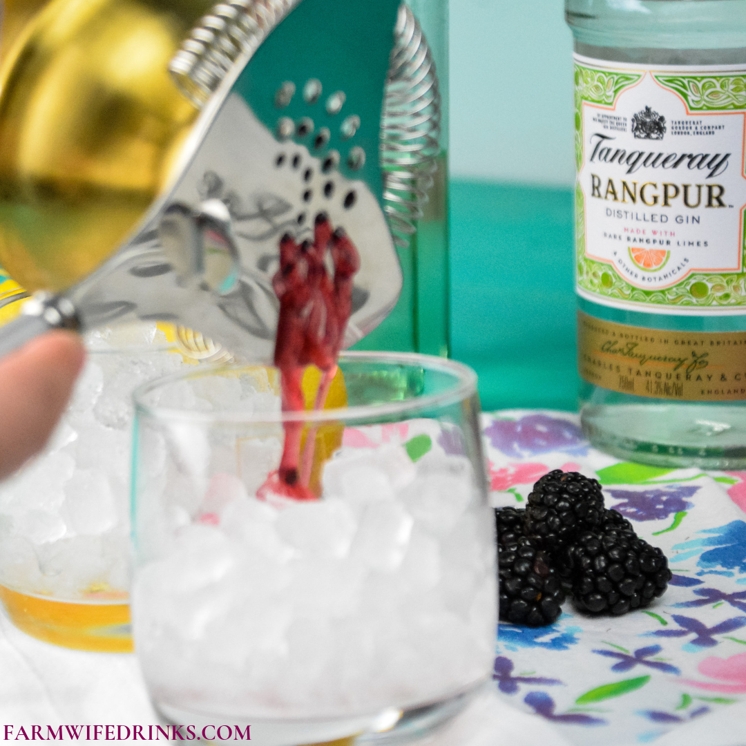 Blackberry Bramble Cocktail combines fresh lemon juice with muddled blackberries marries perfectly with gin and Chambord for a perfect summer cocktail.