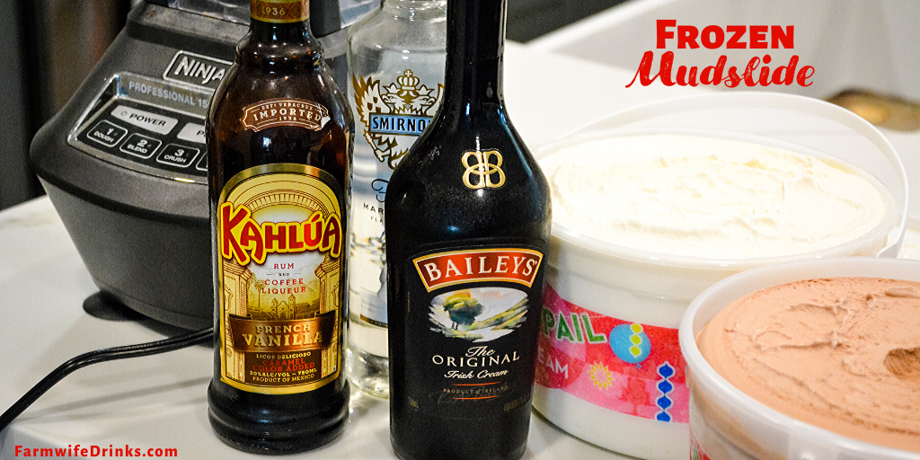 Frozen mudslides are the boozy chocolate milkshakes with the blending of chocolate and vanilla ice cream, Kahlua, Baileys Irish cream, and vodka. 