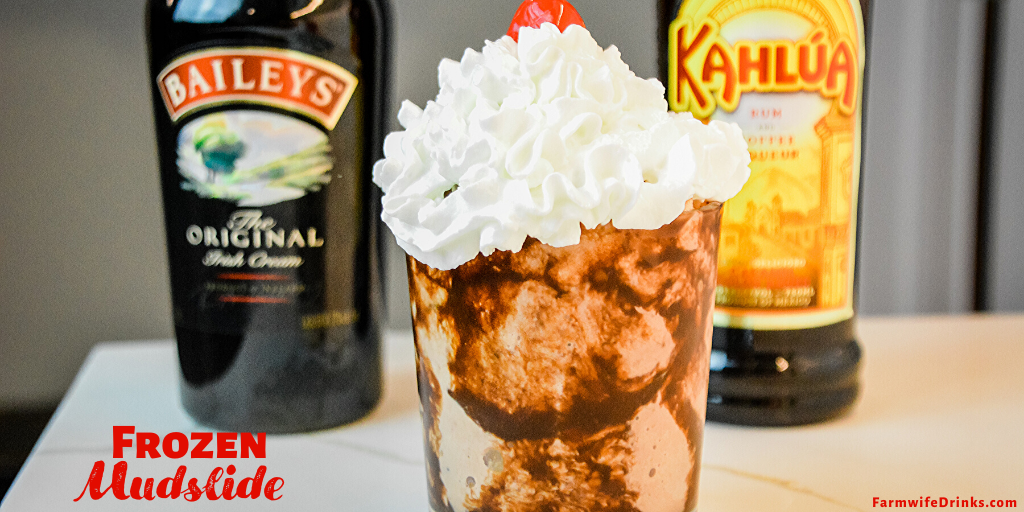 Frozen mudslides are the boozy chocolate milkshakes with the blending of chocolate and vanilla ice cream, Kahlua, Baileys Irish cream, and vodka. 