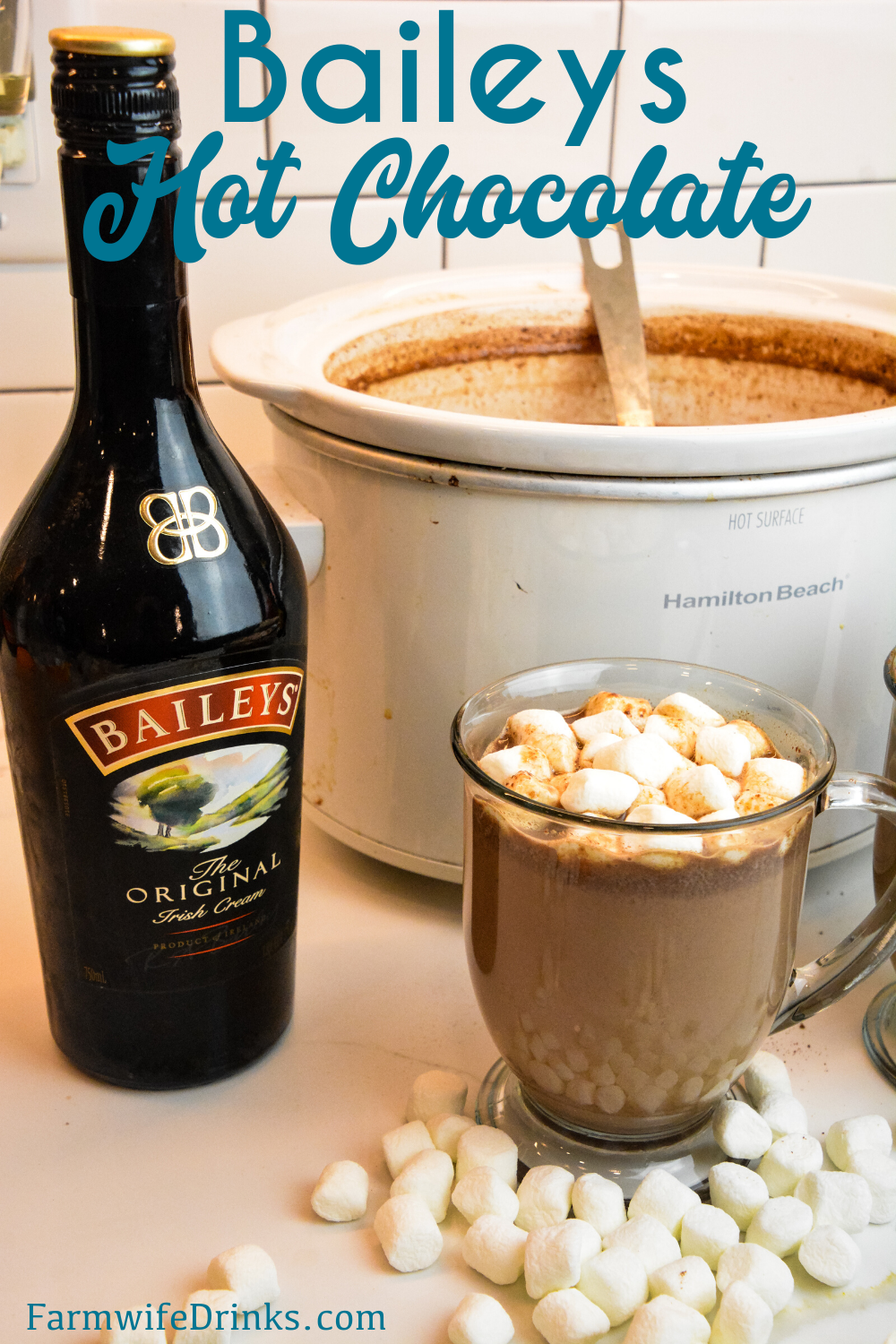 Crock Pot Hot Chocolate is a rich hot chocolate that melts chocolate chips, sweetened condensed milk, heavy cream, and whole milk beautifully together for the most insanely good hot chocolate.