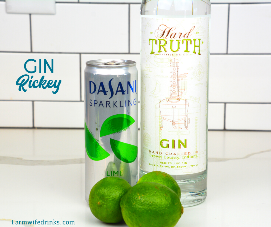 The gin rickey cocktail recipe is a highball cocktail made with fresh-squeezed lime juice, gin, and soda water.