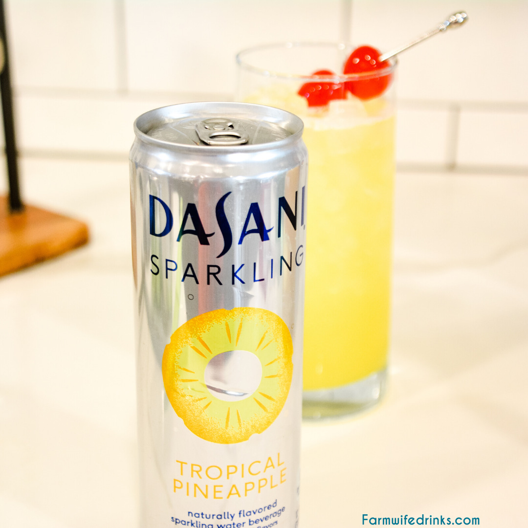 Leave room in the mango pineapple punch for sparkling water.