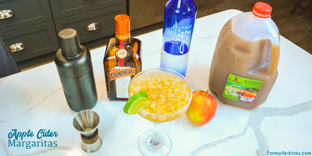 Apple Cider Margarita is the perfect fall margarita with the tequila, orange liquor, apple cider, and lime juice shaken together for an amazing fall cocktail.