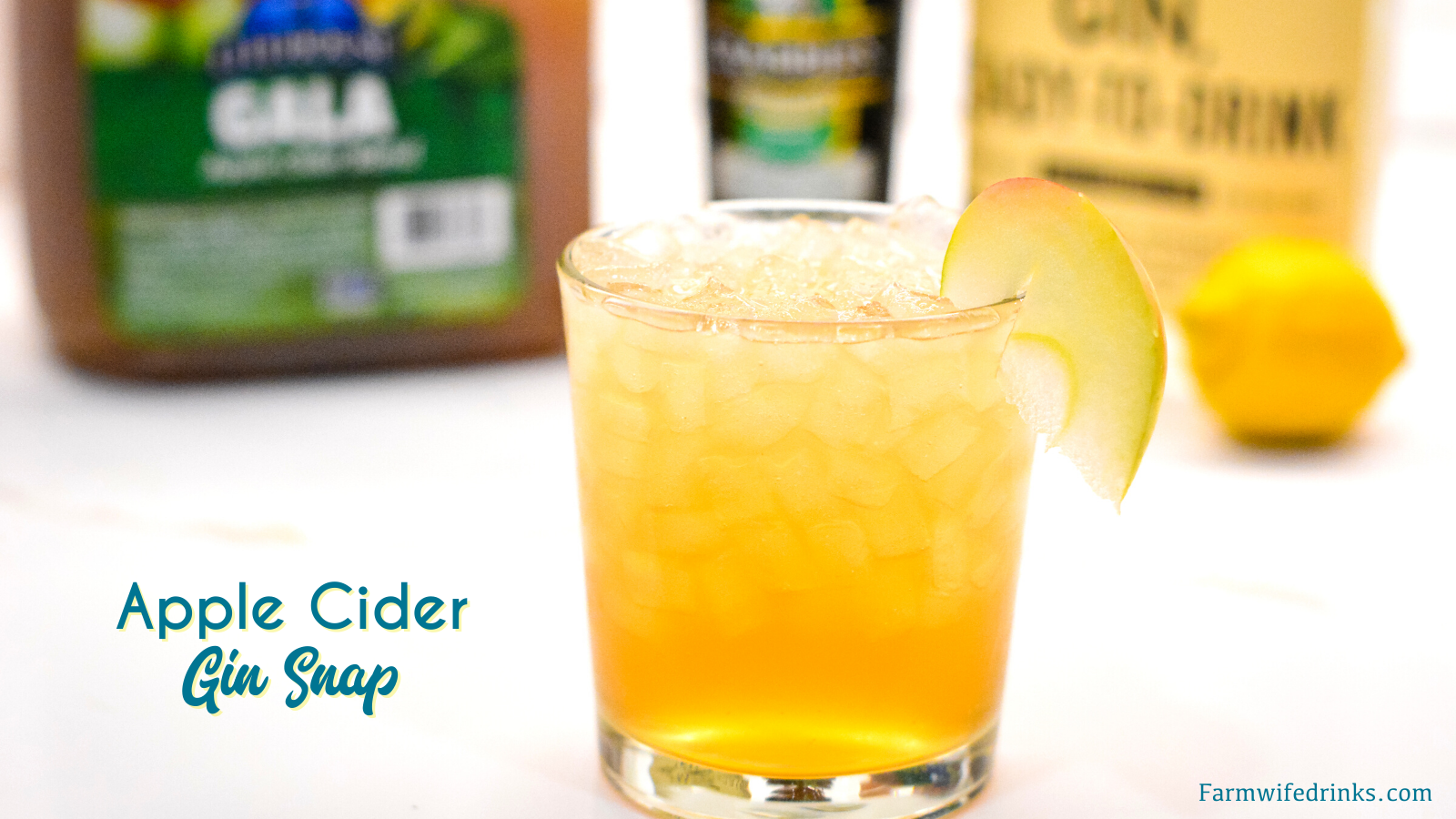 Apple cider gin snap is a gin variation to the a Moscow mule with the combination of ginger beer, apple cider, gin, and lemon juice to create a ginger apple cider gin cocktail.