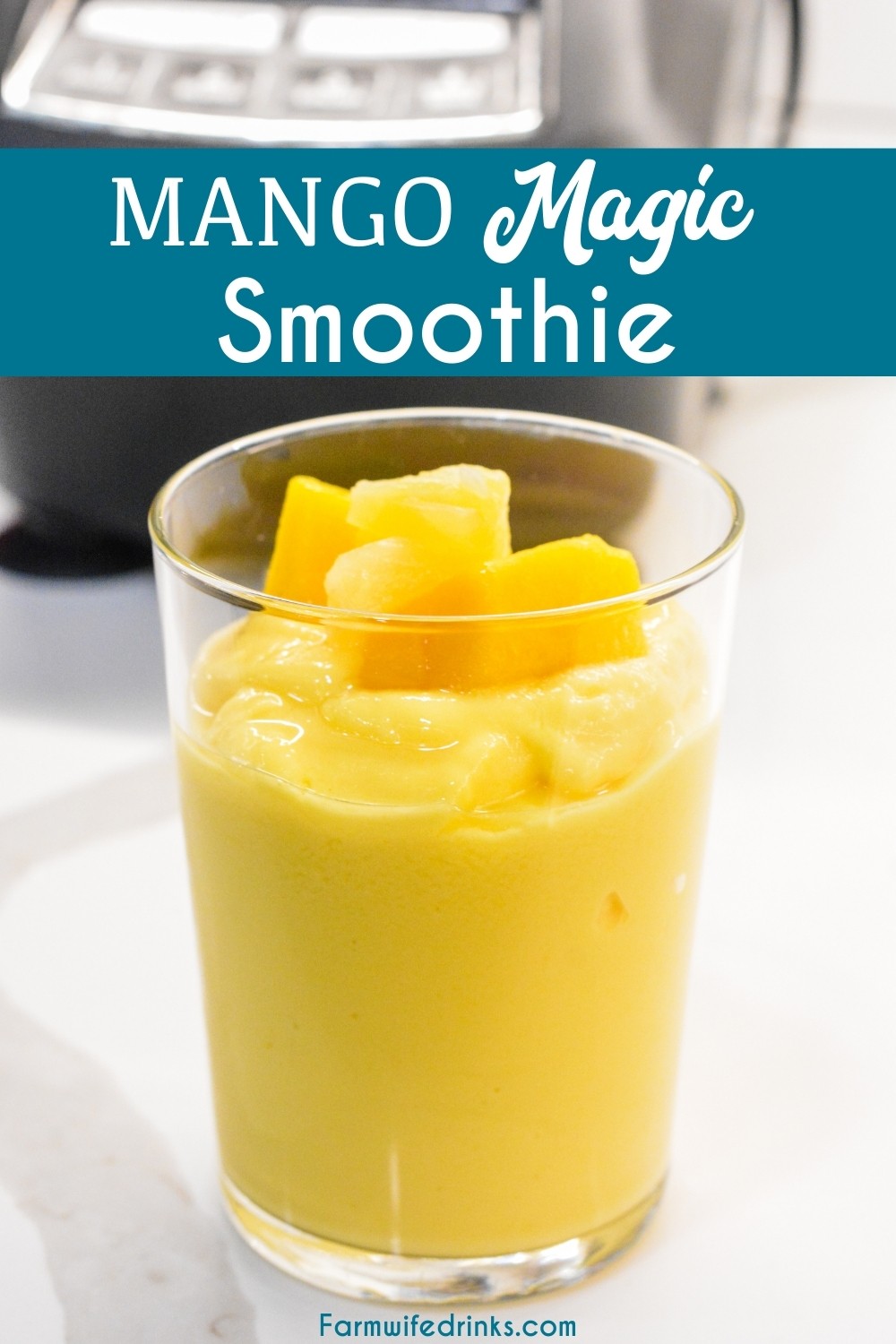 Mango Magic Smoothie is the current smoothie obsession by my swimmer that is made as a copycat to the Tropical Smoothie Cafe smoothie with just three simple ingredients of mango, pineapple, and greek yogurt.